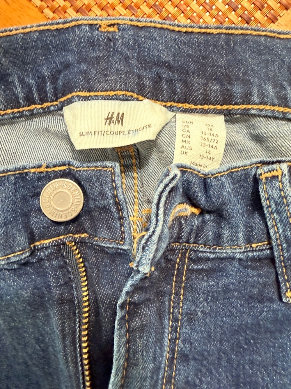 Boys H & M  Slim Fit Jeans Size 18